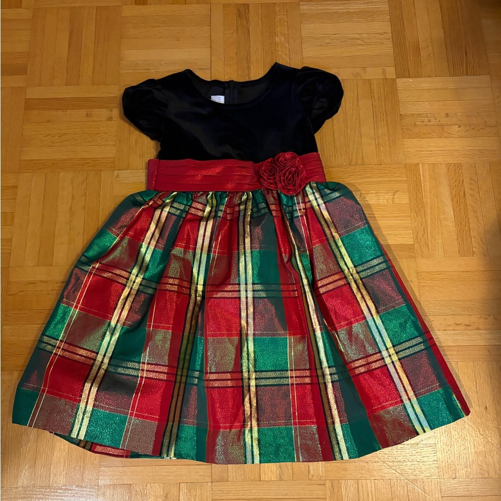 Iris & Ivy Red Metallic Dress